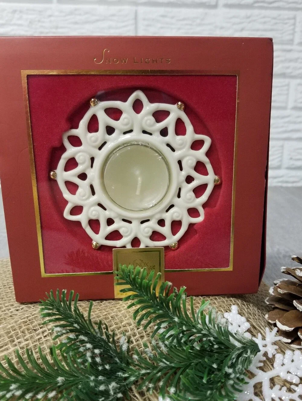 Lenox Snow Lights Shine Votive